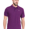 Plain Purple Polo T shirt for Men
